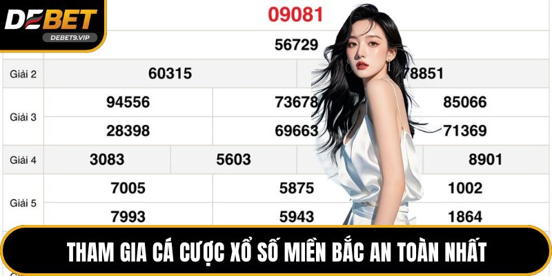 Tham gia cá cược xổ số miền Bắc an toàn nhất